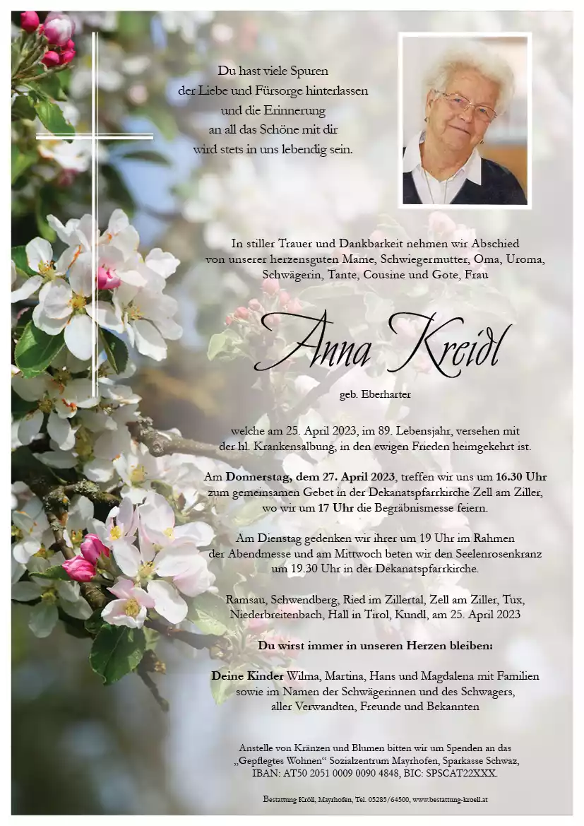 Parte von Anna Kreidl